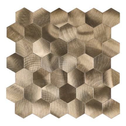Zelfklevende Mozaiek Hexagon Geborsteld Brons 28.8X29.2 KCL 14