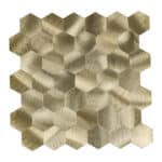 Zelfklevende Mozaiek Hexagon Geborsteld Goud 28.8X29.2 KCL 15F