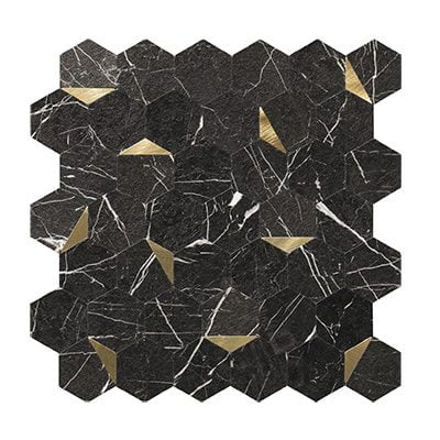 hexagon marmer mozaiek